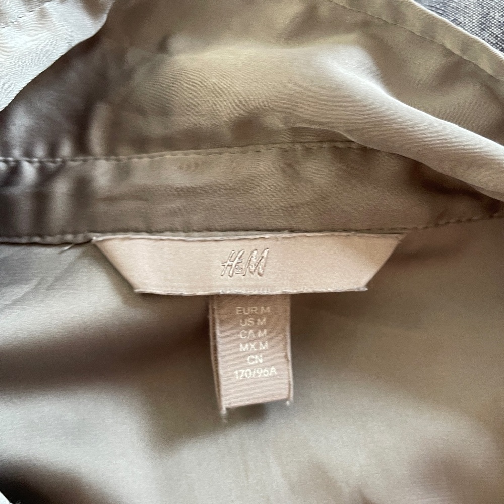 Silky gray shirt (blouse, dress shirt)